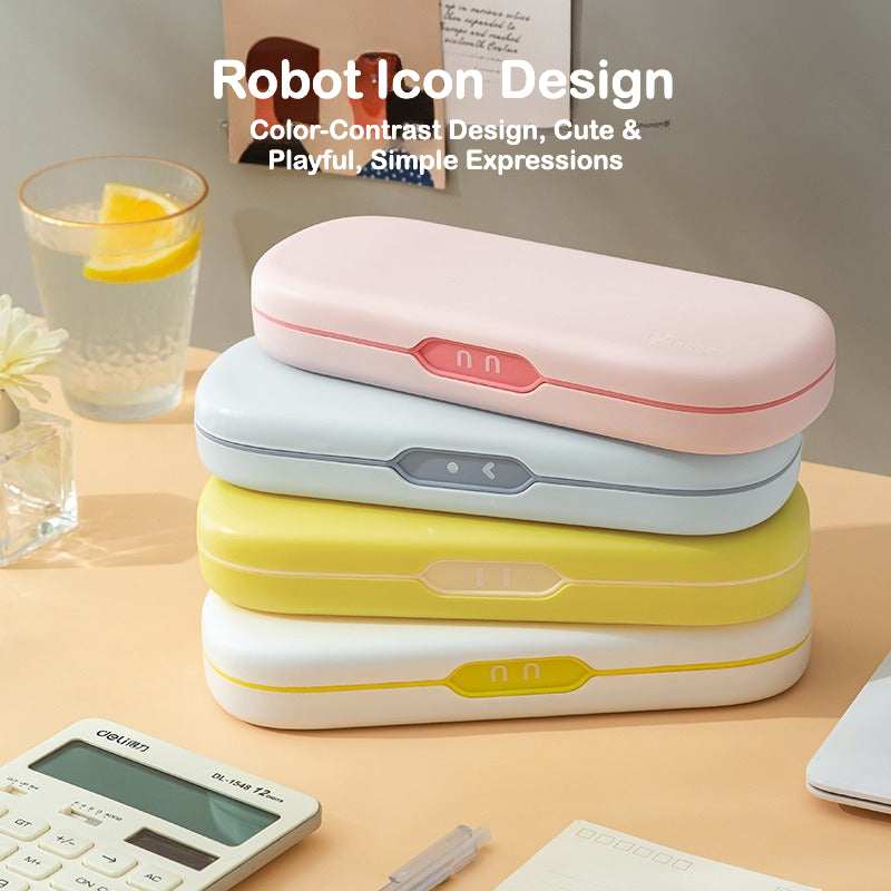 Robot Double-Layer Pencil Case – Cute & Practical Storage