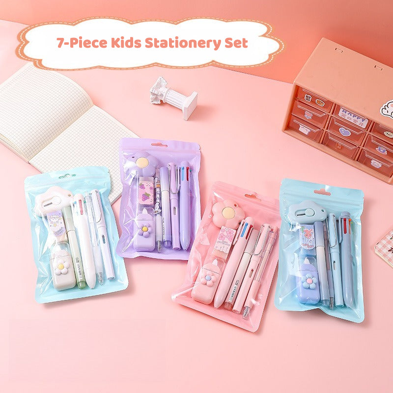 7-Piece Stationery Gift Set – Pens & Correction Tape