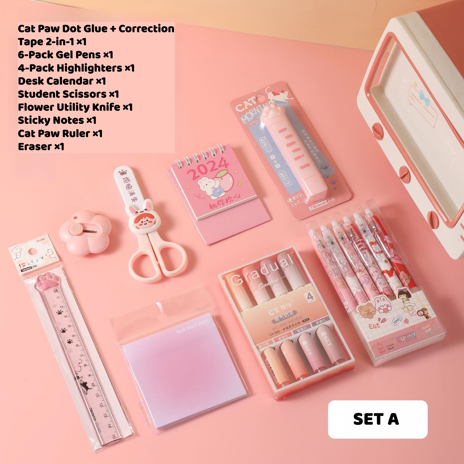 Wholesale Stationery Set – School Gift Box, Study Supplies