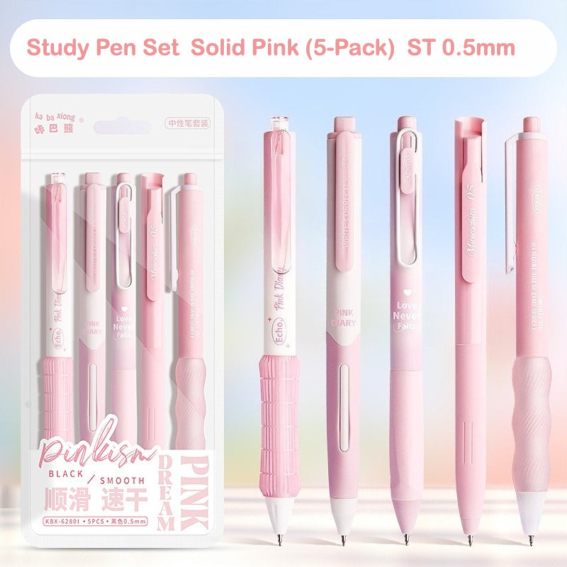 High-Quality Study Gel Pen – Retractable, Quick-Dry, Aesthetic Design
