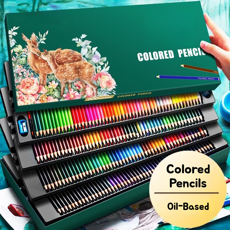 Oil-Based Colored Pencils – Bright & Smooth Coloring Experience