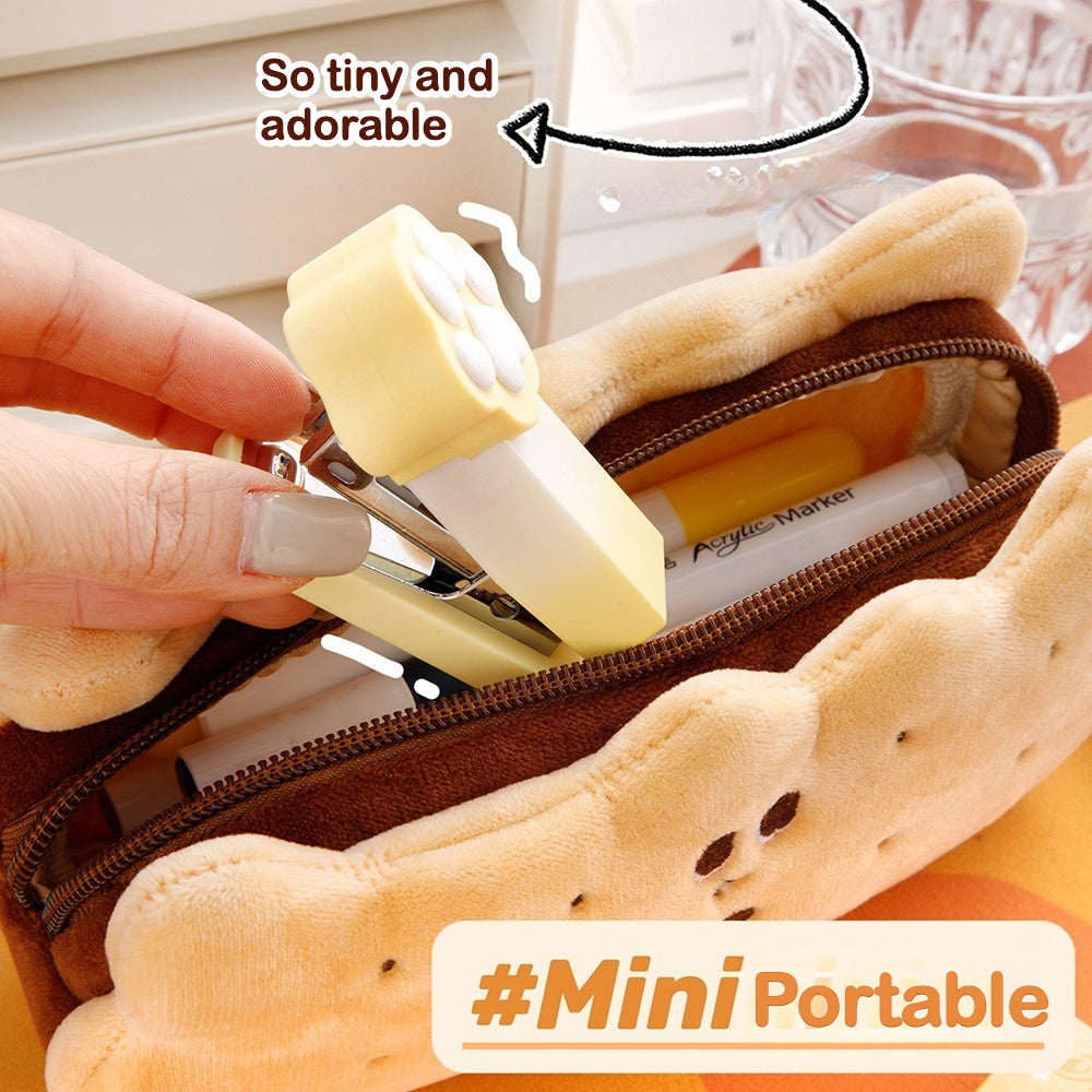 Cute Gradient Cat Paw Mini Stapler