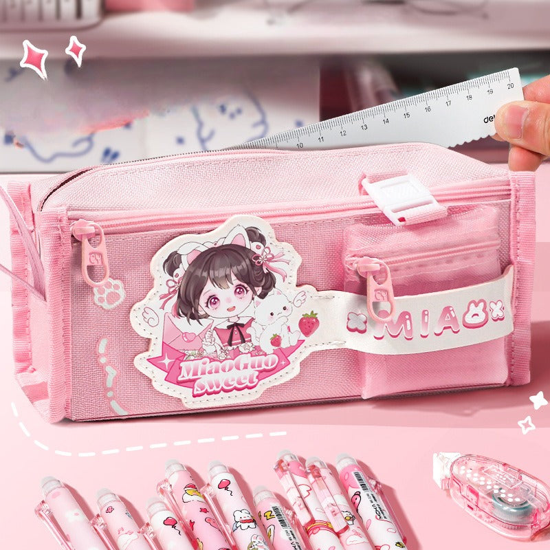 Cute Large Capacity Cartoon Pencil Case – Multiple Styles
