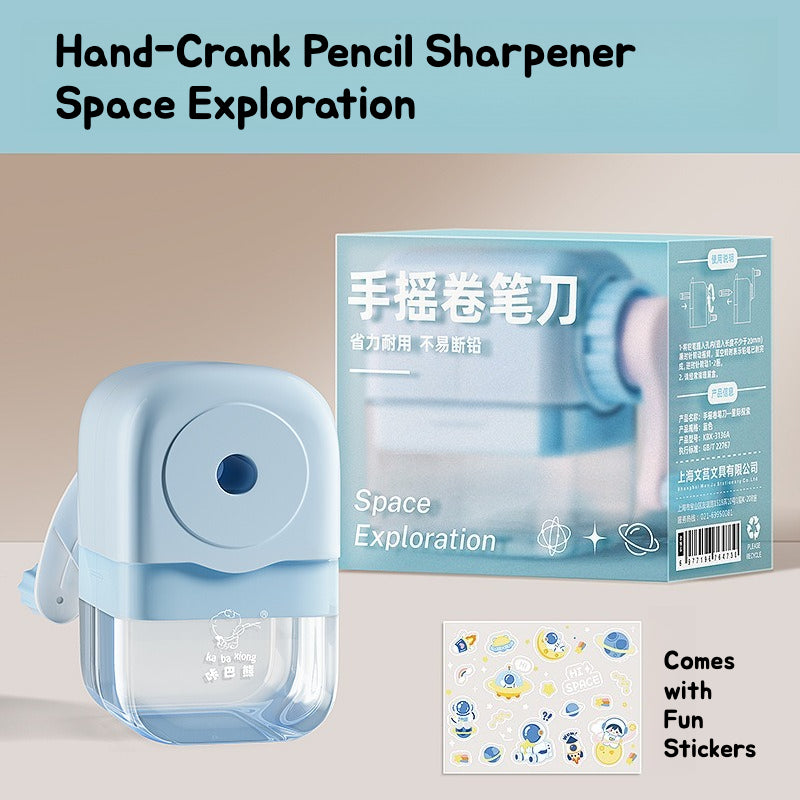 Hand-Crank Pencil Sharpener – Cute Cartoon Series