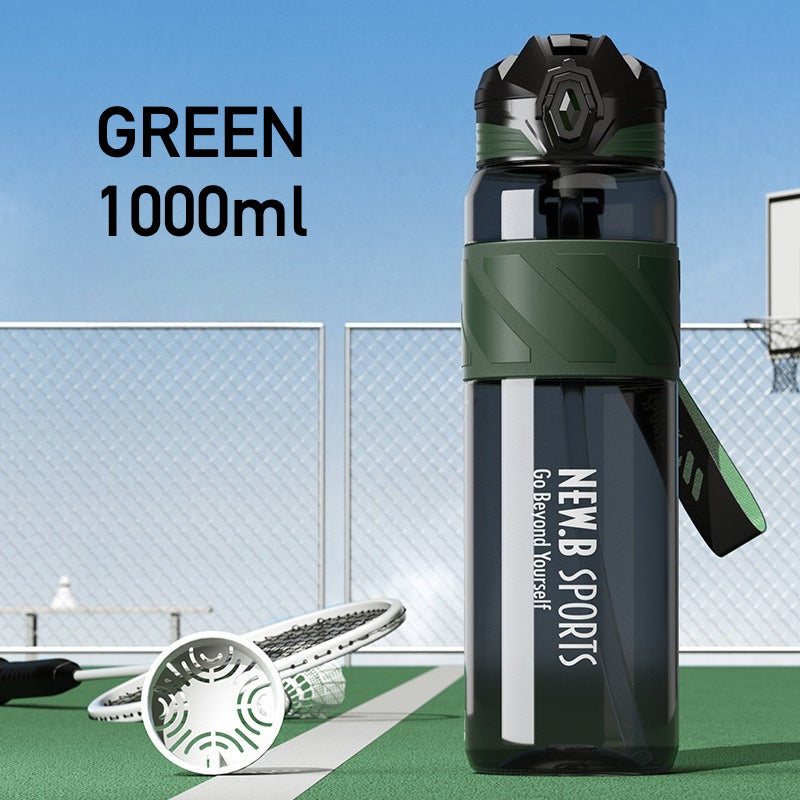 Sports Water Bottle – Large Capacity Tritan Gym Bottle with Straw