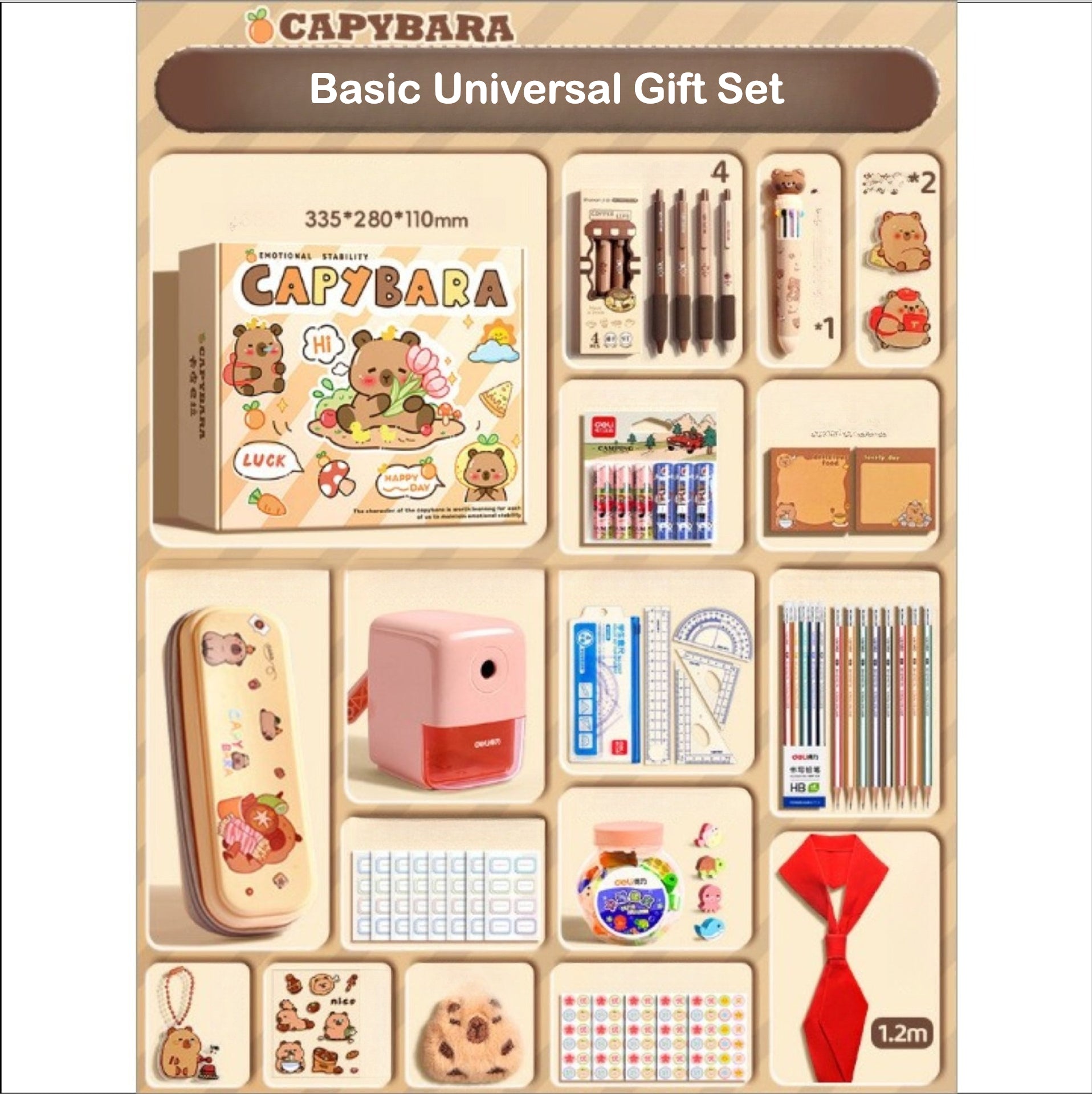 Capybara Stationery Gift Sets – Basic & Deluxe Versions
