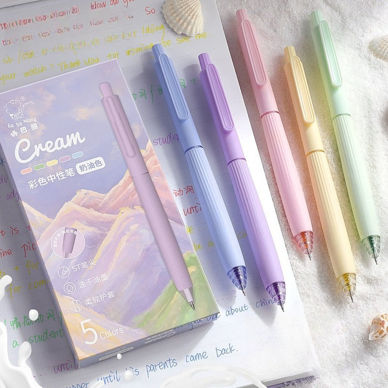 Morandi Press Pen – Pastel Neutral Colors for Notes & Journaling