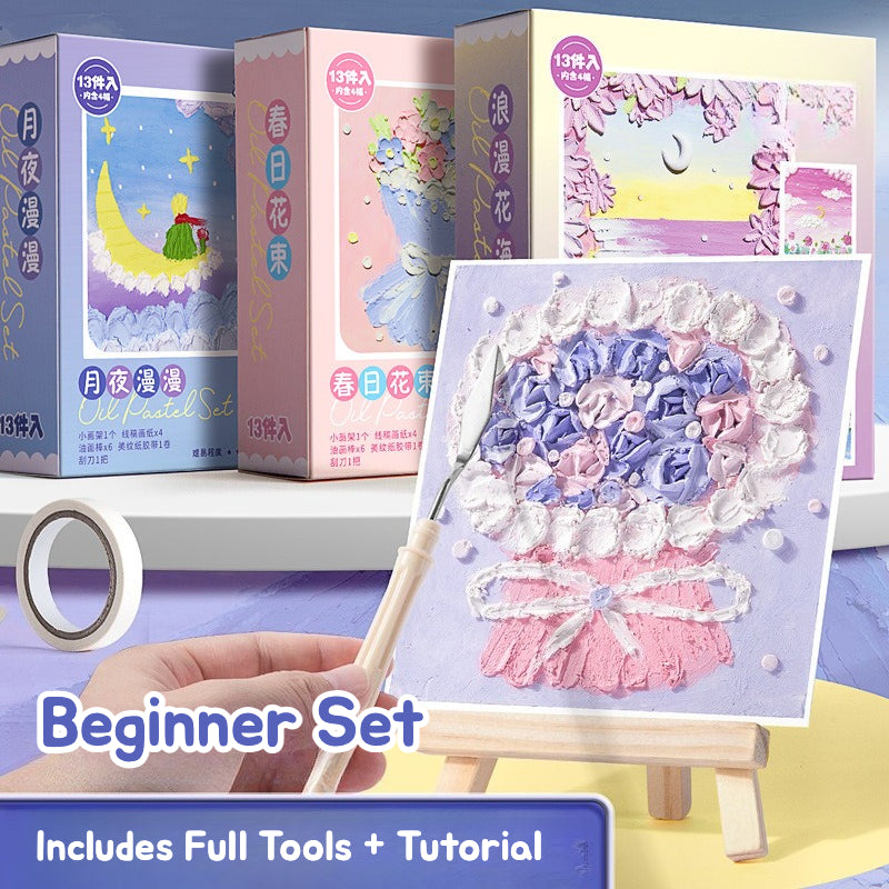 DIY Oil Pastel Painting Kit (13-piece set)