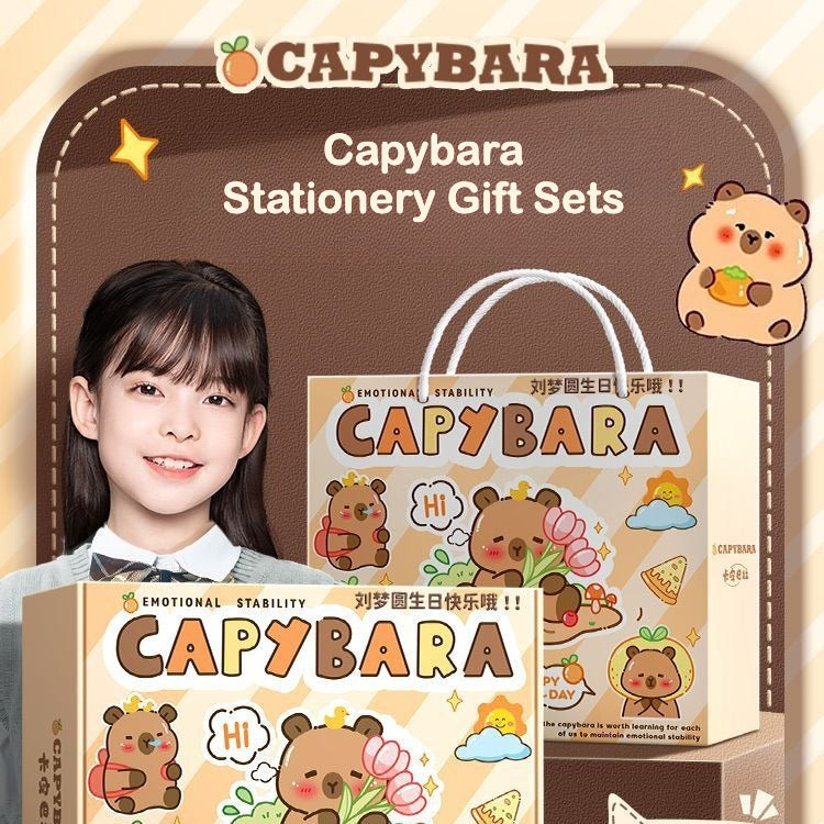 Capybara Stationery Gift Sets – Basic & Deluxe Versions
