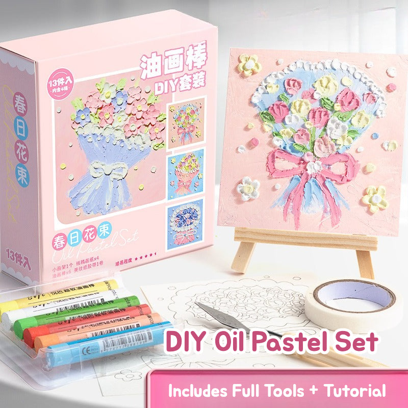 DIY Oil Pastel Painting Kit (13-piece set)