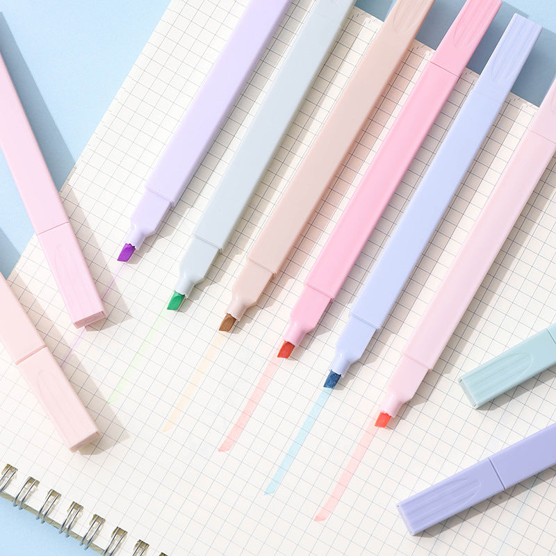 Pastel Morandi Highlighters – 6 Color Set