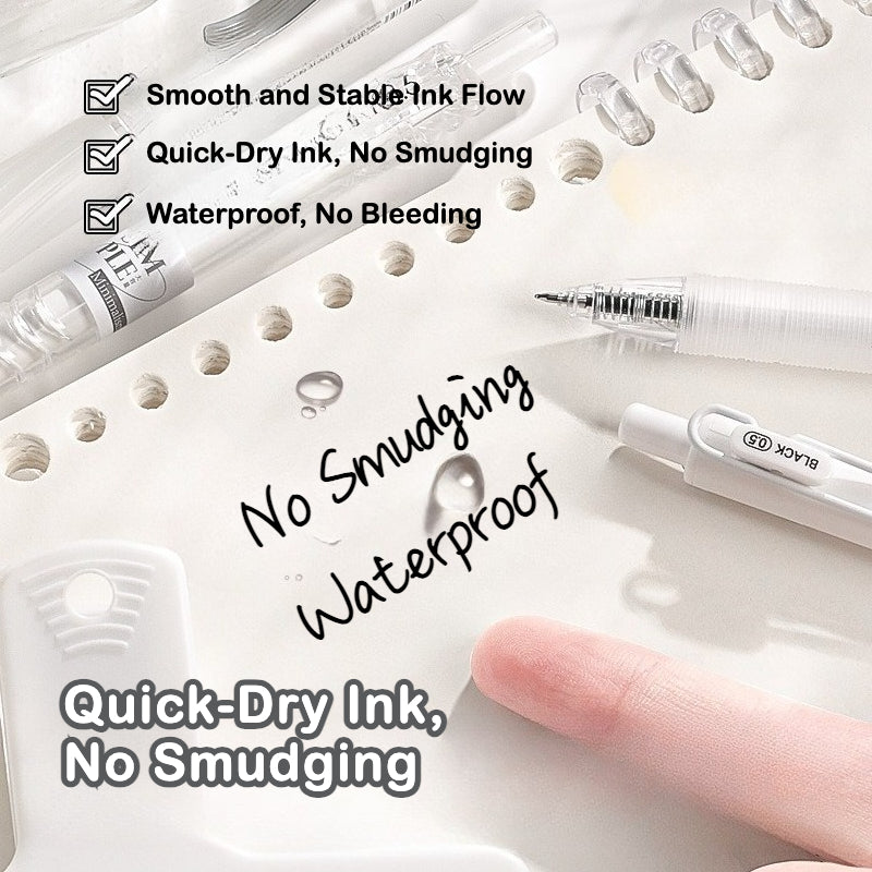 High-Quality Study Gel Pen – Retractable, Quick-Dry, Aesthetic Design