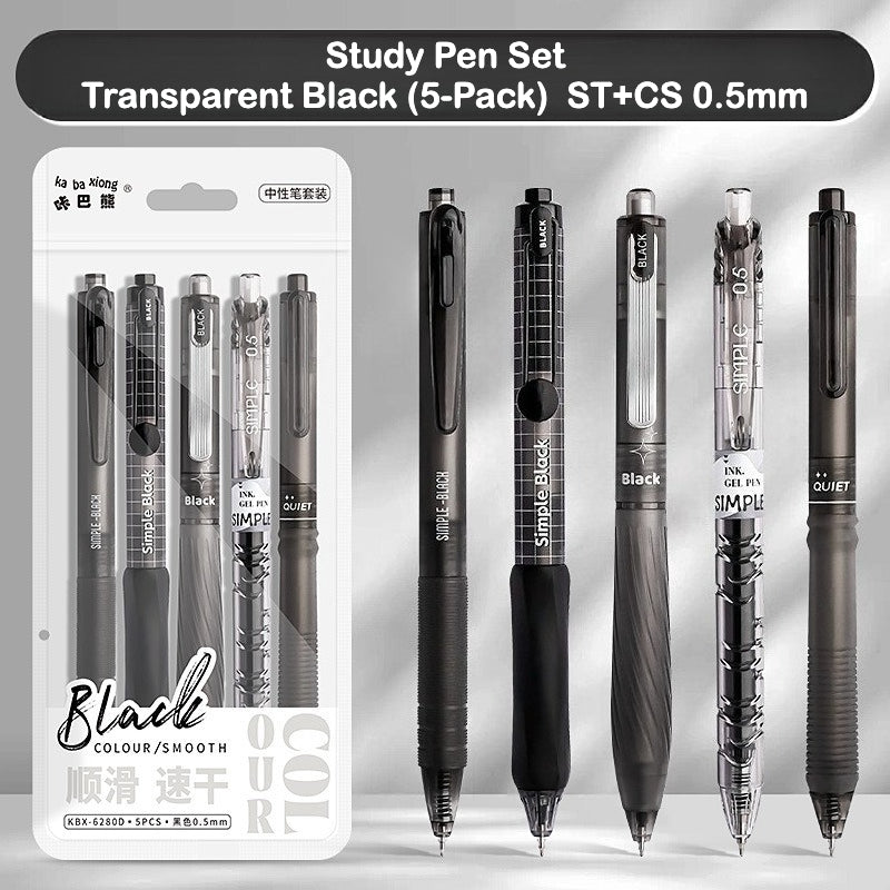 High-Quality Study Gel Pen – Retractable, Quick-Dry, Aesthetic Design