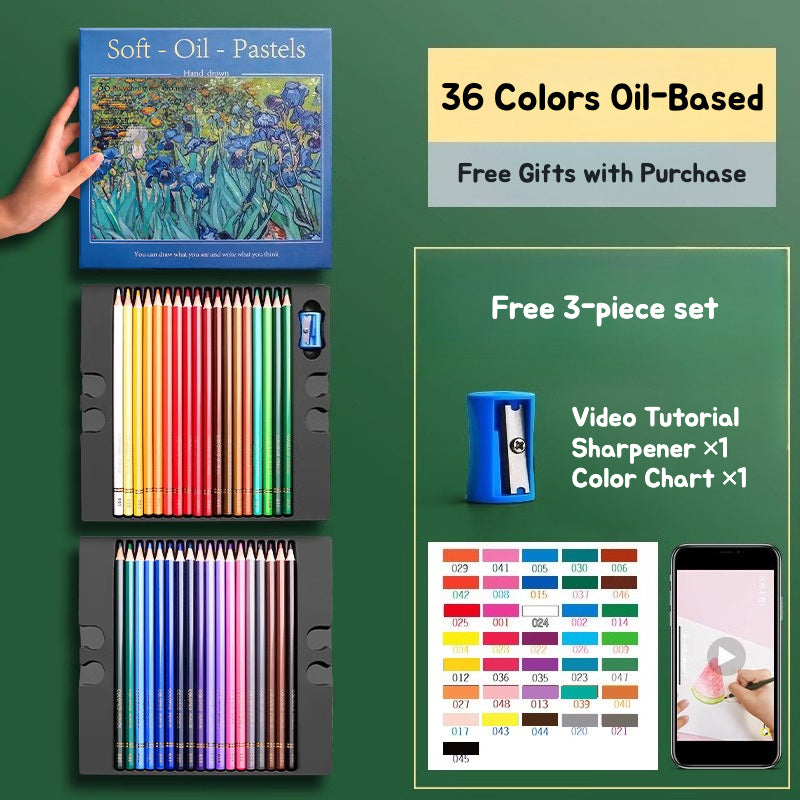 Oil-Based Colored Pencils – Bright & Smooth Coloring Experience