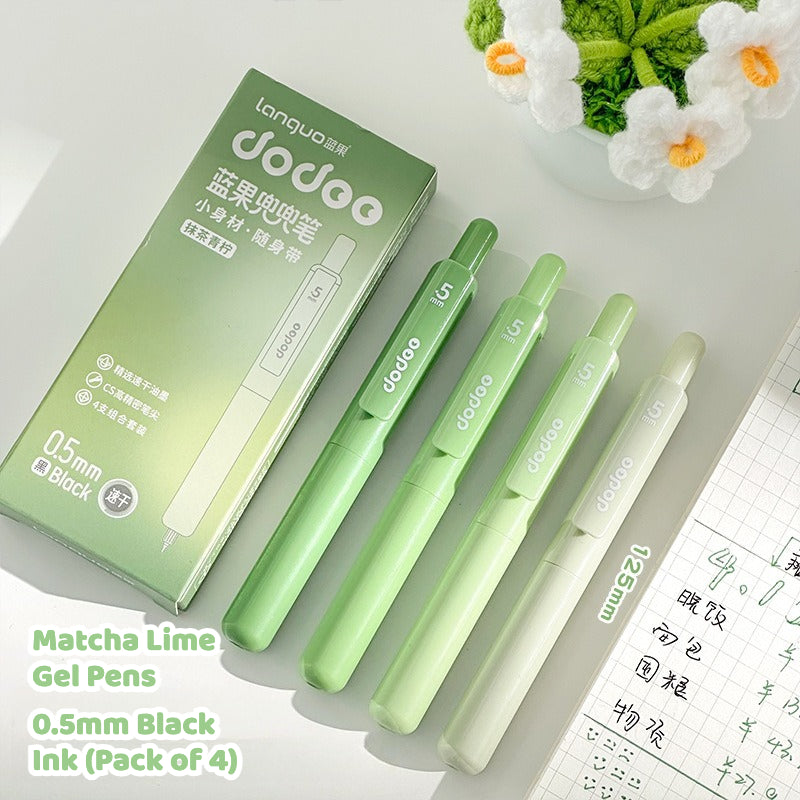 BlueFruit Gel Pen Set – Pastel, 0.5mm, 4 Pack