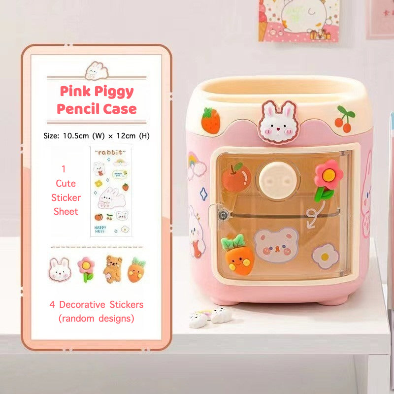 Kawaii Pencil Storage Box – Cute & Practical Organizer