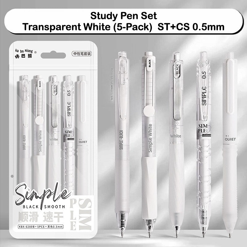 High-Quality Study Gel Pen – Retractable, Quick-Dry, Aesthetic Design