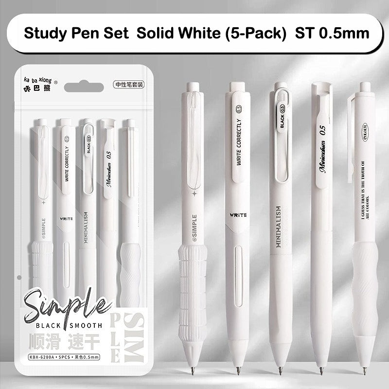 High-Quality Study Gel Pen – Retractable, Quick-Dry, Aesthetic Design