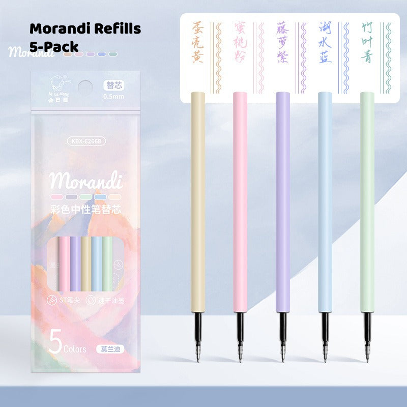 Morandi Press Pen – Pastel Neutral Colors for Notes & Journaling