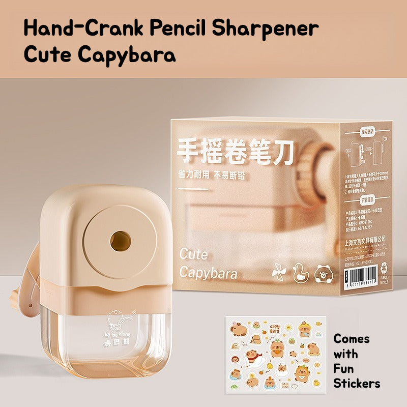 Hand-Crank Pencil Sharpener – Cute Cartoon Series
