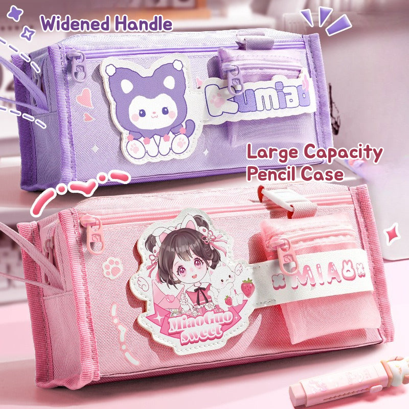 Cute Large Capacity Cartoon Pencil Case – Multiple Styles